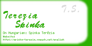 terezia spinka business card